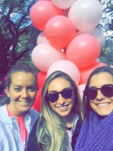 Reanna, Robin and Molly at the American Cancer Society's Making Strides Against Breast Cancer walk in New York City