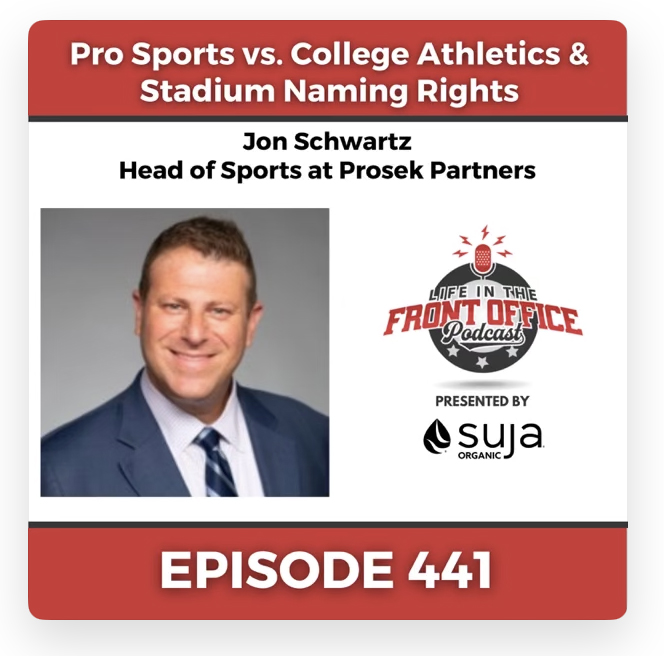 Jon Schwartz on the Life in the Front Office Podcast