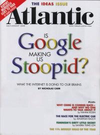 Atlantic: Is Google Making Us Stoopid?