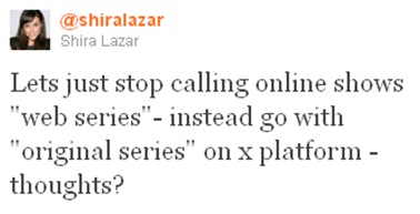 Shira Lazar Tweet